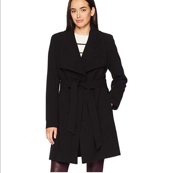 ralph lauren crepe wrap coat